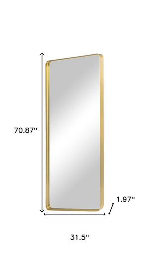 HomeRoots Black Aluminum Arch Accent Mirror - Elegant Freestanding Design for Bedrooms & Living Spaces 708738