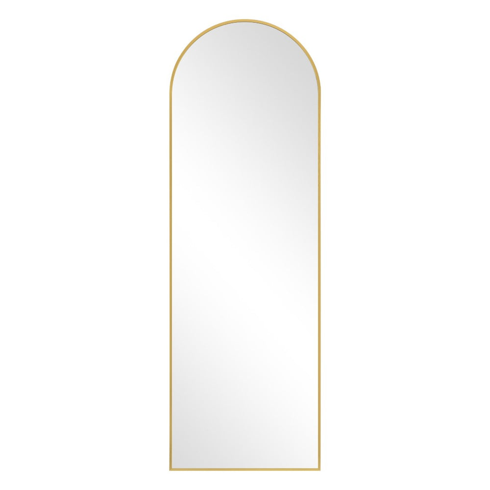 HomeRoots White Modern Lighted Full-Length Mirror - Frameless Design for Wall Mount or Freestanding Use 708740