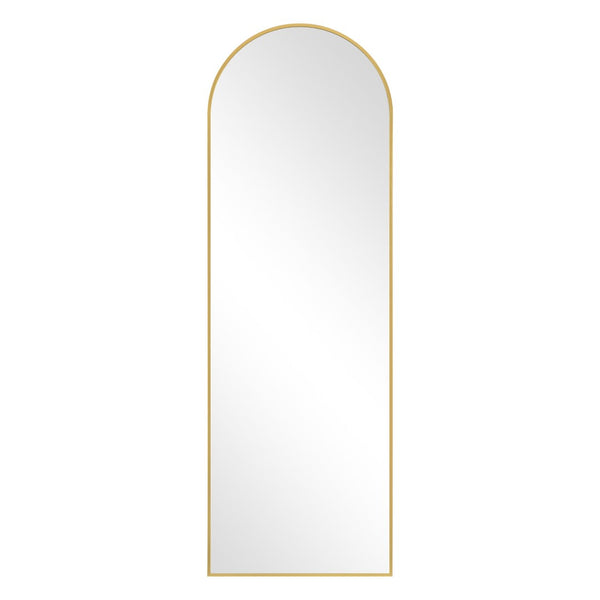HomeRoots White Modern Lighted Full-Length Mirror - Frameless Design for Wall Mount or Freestanding Use 708740