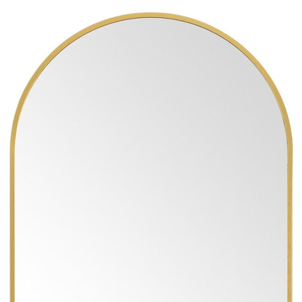 HomeRoots White Modern Lighted Full-Length Mirror - Frameless Design for Wall Mount or Freestanding Use 708740