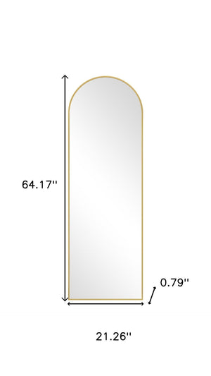 HomeRoots White Modern Lighted Full-Length Mirror - Frameless Design for Wall Mount or Freestanding Use 708740