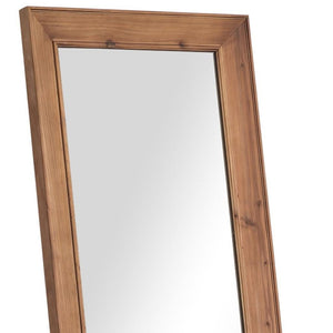 HomeRoots Gold Freestanding Ornate Framed Accent Mirror - Elegantly Brighten Any Space with Full-Length Reflection 708744
