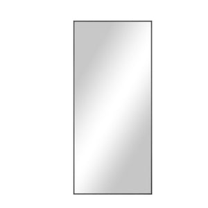 HomeRoots Black Aluminum Arch Accent Mirror - Freestanding Ornate Frame for Stylish Entryways & Bedrooms 708746
