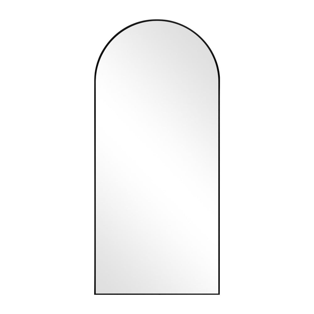 HomeRoots Gold Ornate Framed Freestanding Accent Mirror - Arched Design for Elegant Home Decor & Illumination 708747