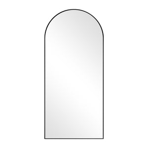 HomeRoots Gold Ornate Framed Freestanding Accent Mirror - Arched Design for Elegant Home Decor & Illumination 708747