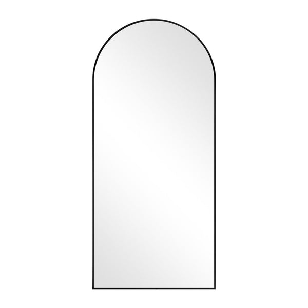 HomeRoots Gold Ornate Framed Freestanding Accent Mirror - Arched Design for Elegant Home Decor & Illumination 708747