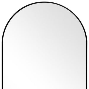 HomeRoots Gold Ornate Framed Freestanding Accent Mirror - Arched Design for Elegant Home Decor & Illumination 708747