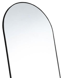 HomeRoots Gold Aluminum Arch Mirror – Elegant Freestanding Accent with Ornate Frame for Home Décor & Style 708754