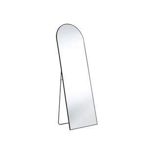 HomeRoots Gold Aluminum Arch Mirror – Elegant Freestanding Accent with Ornate Frame for Home Décor & Style 708754