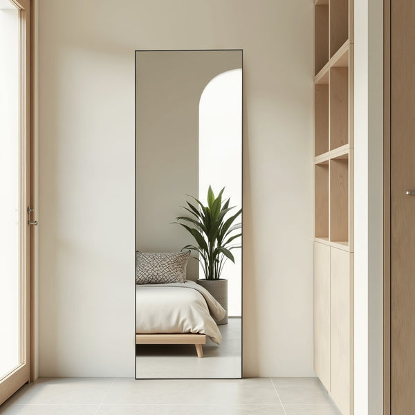 HomeRoots Gold Freestanding Ornate Accent Mirror with Elegant Design for Home Decor - Perfect Statement Piece! 708758