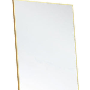 HomeRoots Gold Freestanding Ornate Accent Mirror - Elegant Aluminum Frame for Bedrooms, Entryways & More 708759