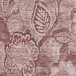 HomeRoots 10' X 14' Blush Pink Floral Area Rug - Washable, UV Protected, Durable & Stylish for Any Room 708778