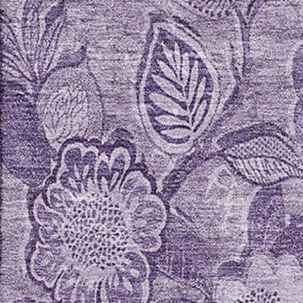HomeRoots 10' X 14' Washable Plum & Purple Floral Area Rug with UV Protection - Stylish & Durable for Homes 708802