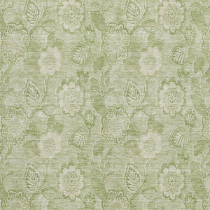 HomeRoots 5' X 8' Sage and Beige Floral Area Rug with UV Protection - Durable, Washable, Pet-Friendly Design! 708804