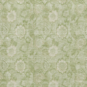 HomeRoots 9' X 12' Sage and Beige Floral Area Rug - Stain-Resistant, UV Protected, Perfect for Busy Homes! 708807