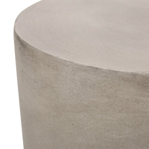 English Elm Outdoor Lightweight Concrete Round Side Table Modern Minimalist Patio Accent 70886.00