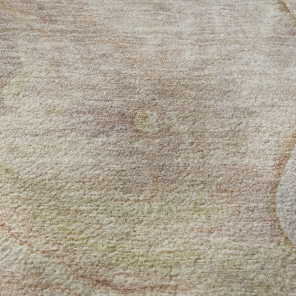 HomeRoots 8' X 10' Salmon and Lavender Abstract Washable Area Rug – Soft, Durable, UV Protected for Busy Homes 708872