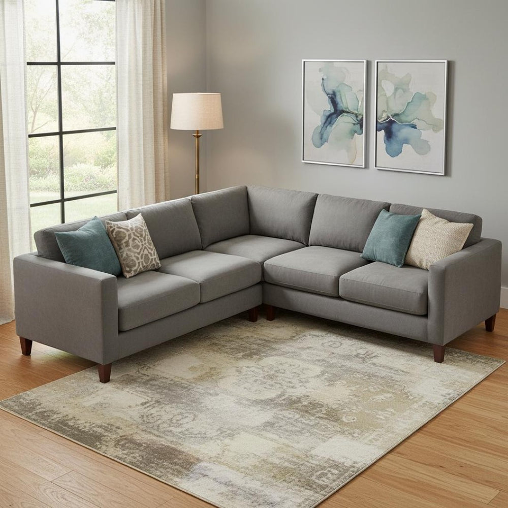 HomeRoots 10' X 14' Salmon & Lavender Abstract Washable Area Rug - UV Protected, Durable & Easy-Care Design 708874