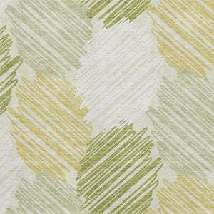 HomeRoots 5' X 8' Geometric Area Rug in Green, Ivory & Gray – Washable, Stain Resistant with UV Protection! 708894