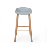 Christopher Knight Home® - Noble House - Commodore 30" Modern Barstool with Iron Legs - Set of 2