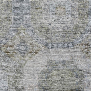 HomeRoots 10' X 14' Modern Coffee & Gray Abstract Geometric Area Rug - Washable, UV-Protected & Durable Design 708958