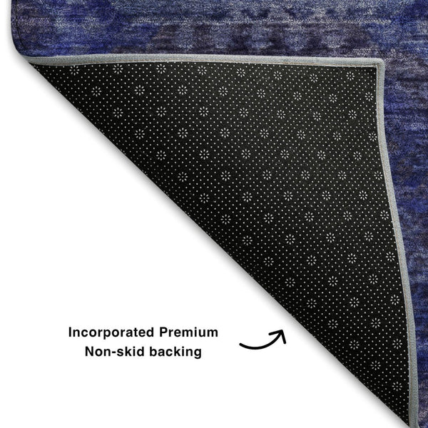 HomeRoots 5' X 8' Purple and Lavender Abstract Geometric Area Rug – Washable, UV Protected, Stylish & Durable 708960