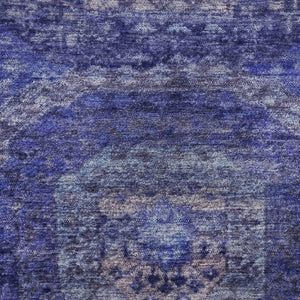 HomeRoots 8' X 10' Purple & Lavender Abstract Geometric Area Rug – Washable, UV Protected, Modern Style for Any Room 708962