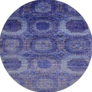 HomeRoots 8' X 10' Purple & Lavender Abstract Geometric Area Rug – Washable, UV Protected, Modern Style for Any Room 708962