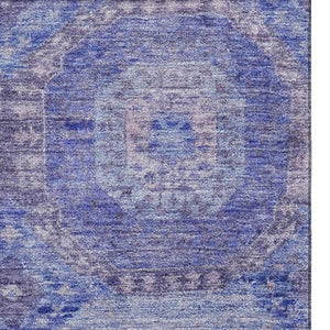 HomeRoots 9' X 12' Stylish Purple & Lavender Abstract Area Rug – Washable, UV Protected, Perfect for Families! 708963