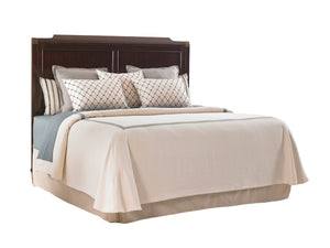 Lexington Bennington Panel Headboard - Elegant Design With Antique Mirrored Accents For Modern Bedroom Style Brentwood  708-134hb