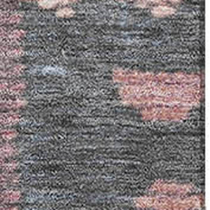 HomeRoots 9' X 12' Stylish Denim Blue Blush Ivory Tribal Area Rug - Washable, UV-Protected & Non-Slip! 709029