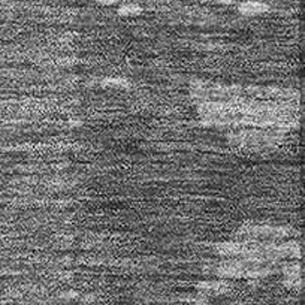 HomeRoots 8' Gray Charcoal Tribal Washable Round Rug - UV Protected, Durable, Stain Resistant for Homes & Kids 709039