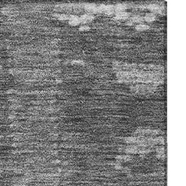 HomeRoots 10' X 14' Stylish Charcoal & Ivory Tribal Area Rug - Washable, UV-Protected, Stain-Resistant Design 709042