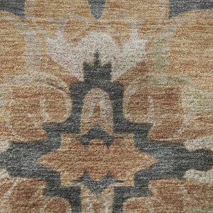 HomeRoots 8' X 10' Floral Medallion Area Rug – Washable, UV Protected, Durable Design for Homes with Kids & Pets 709094