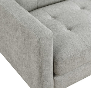 OSP Home Furnishings Grayburn Mid-Century Loveseat Smoke