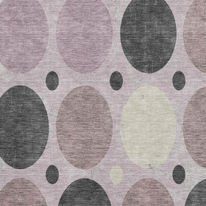 HomeRoots 10' X 14' Blush Charcoal Ivory Geometric Washable Area Rug – Stain Resistant, UV Protected & Stylish! 709150