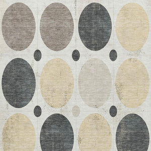 HomeRoots 10' X 14' Stylish Ivory Charcoal Beige Geometric Area Rug – Washable, UV Protected & Non-Slip! 709162
