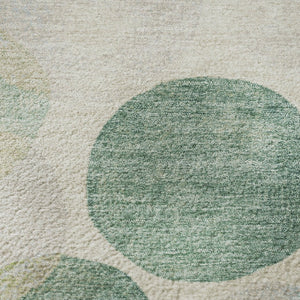 HomeRoots 8' X 10' Teal Green & Ivory Geometric Area Rug - Washable, UV Protected, Durable & Stylish Design 709226