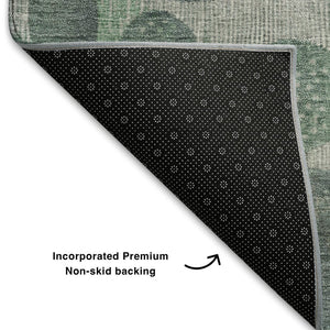 HomeRoots 8' X 10' Sage Beige and Tan Geometric Area Rug - Stylish, Durable, Washable with UV Protection! 709238