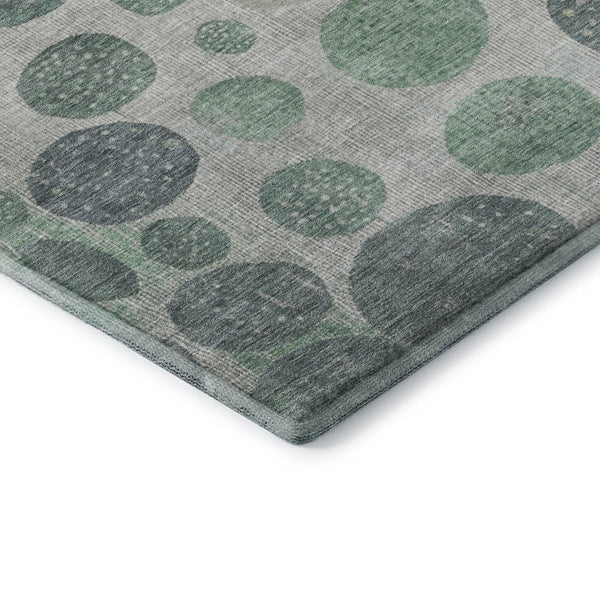 HomeRoots 8' X 10' Sage Beige and Tan Geometric Area Rug - Stylish, Durable, Washable with UV Protection! 709238