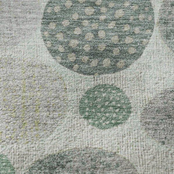HomeRoots 8' X 10' Sage Beige and Tan Geometric Area Rug - Stylish, Durable, Washable with UV Protection! 709238