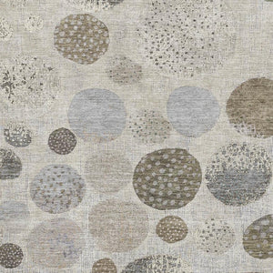 HomeRoots 10' X 14' Taupe Beige & Ivory Geometric Area Rug - Stain Resistant, UV Protected, Easy Care Style! 709252