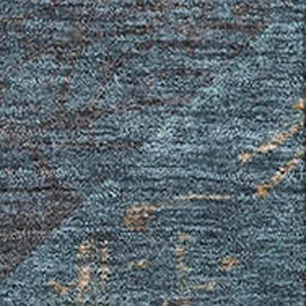 HomeRoots 10' X 14' Stylish Geometric Washable Area Rug in Navy Blue, Brown & Beige – UV & Stain Resistant! 709294