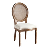 OSP Home Furnishings Stella Cane Back Chair Linen