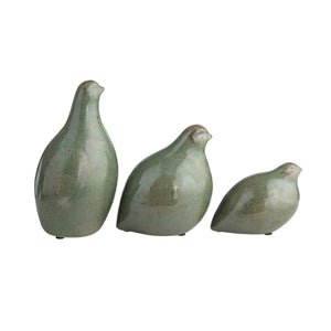 Crestview Collection Partridge Statues - Elegant China Bird Decor By Crestview For Home & Garden - Unique Accessories   Cvdzep035a