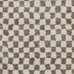 HomeRoots 10' Brown and Ivory Geometric Area Rug - Washable, UV Protected, Durable & Perfect for Families! 709378