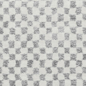 HomeRoots 10' Gray and Ivory Geometric Washable Area Rug - Durable, UV-Protected, Stain-Resistant & Stylish! 709390