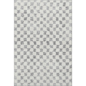 HomeRoots 10' Gray and Ivory Geometric Washable Area Rug - Durable, UV-Protected, Stain-Resistant & Stylish! 709390