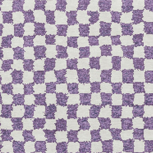 HomeRoots 10' X 14' Purple & Ivory Geometric Area Rug – Washable, UV-Protected, Durable for High-Traffic Spaces 709414