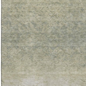 HomeRoots 9' X 12' Elegant Damask Area Rug in Beige, Ivory & Taupe – Washable, UV Protected, Family-Friendly Design 709425